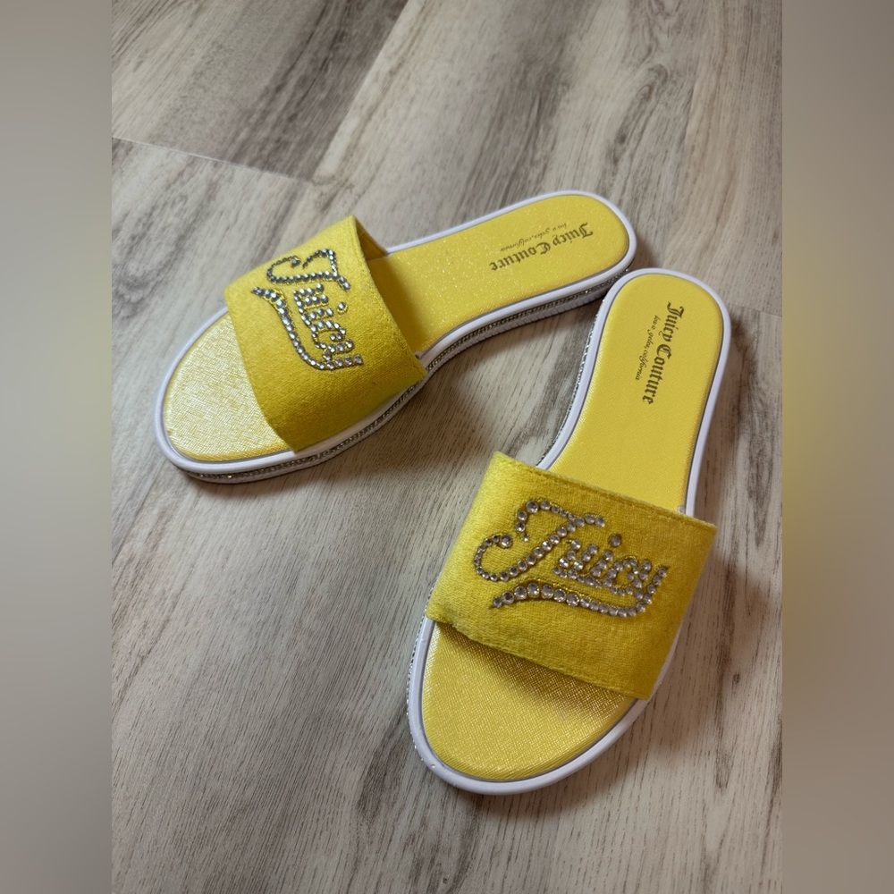 Juicy Couture Yellow Embellished Sandals